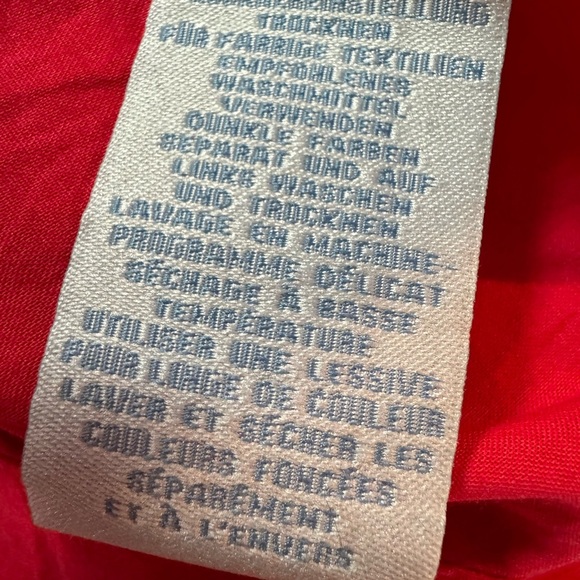 Boden Poppy Red Carousel Linen Dress Size 8P - Picture 9 of 9